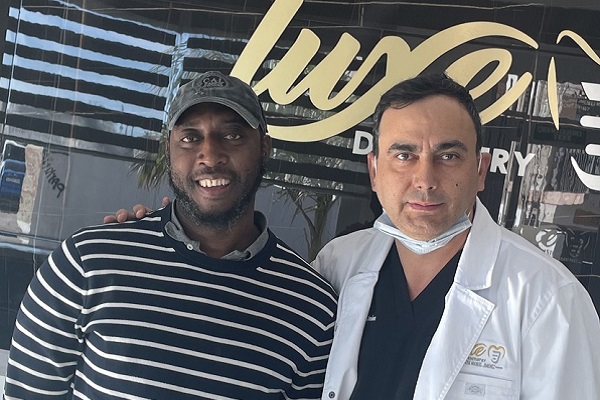 Patient receiving dental treatment at Jimenez Dental Group